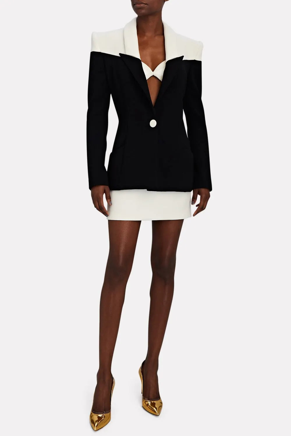 Nerissa Patchwork Blazer Two Piece Set Flowering Girl