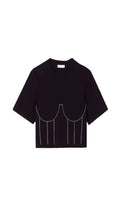 BUSTIER CROPPED TEE Flowering Girl