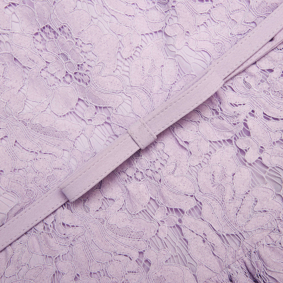 Lilac Lace Sleeveless Mini Dress Flowering Girl