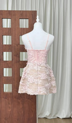 Lilias Lace Mini Dress Flowering Girl