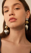 Lenka Heart Earrings Flowering Girl