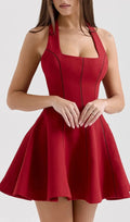 Ervin Square Neck Mini Dress Flowering Girl
