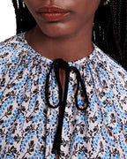 LOOSE-FITTING SATIN BLOUSE Flowering Girl