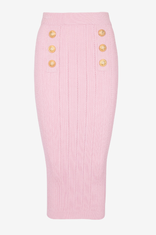 Lynn One Shoulder Knit Set - Pink Flowering Girl