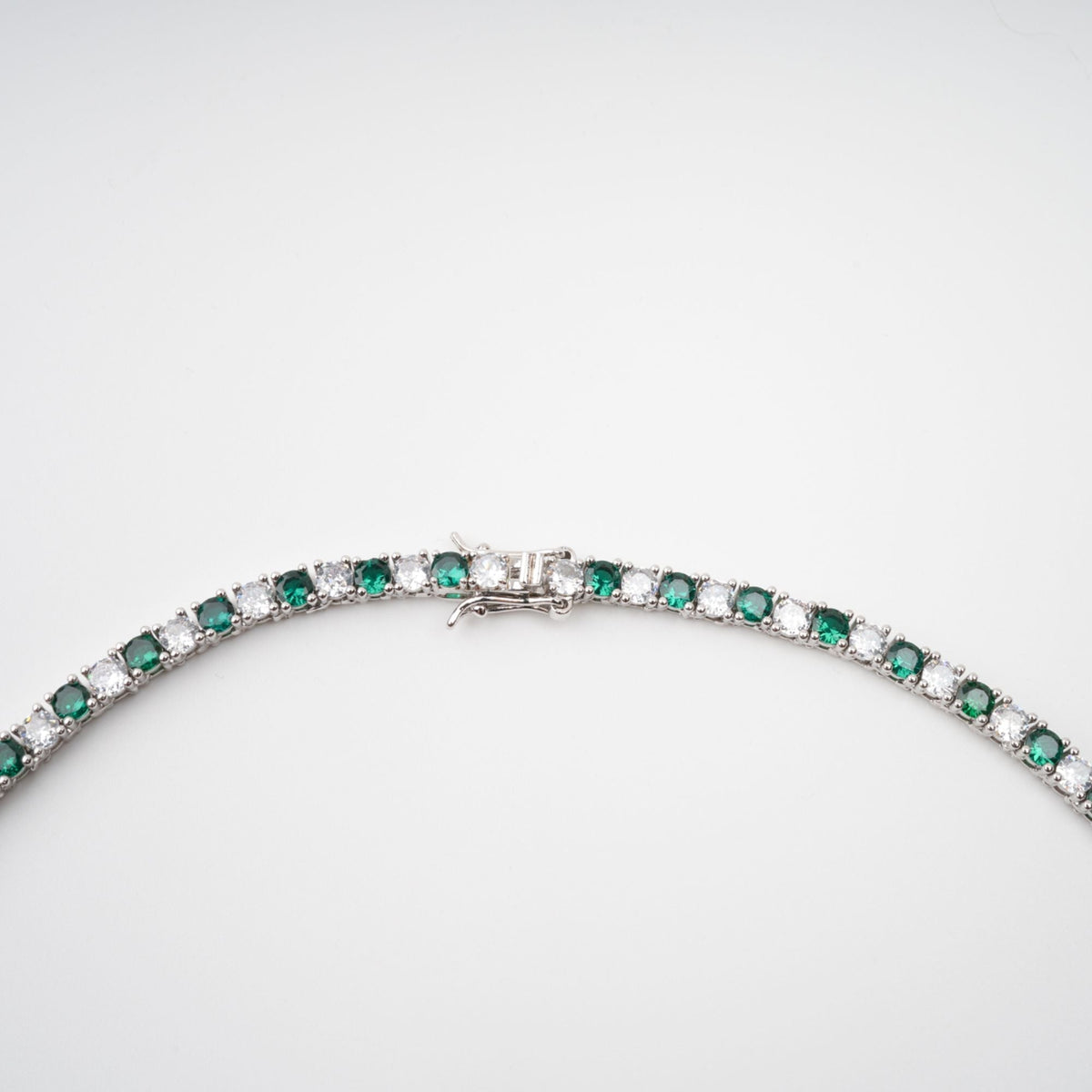Héloïse Green Crystal Embellished Necklace Flowering Girl
