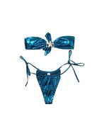 Jupiter Starfish Metallic Bikini Two Piece Set Flowering Girl