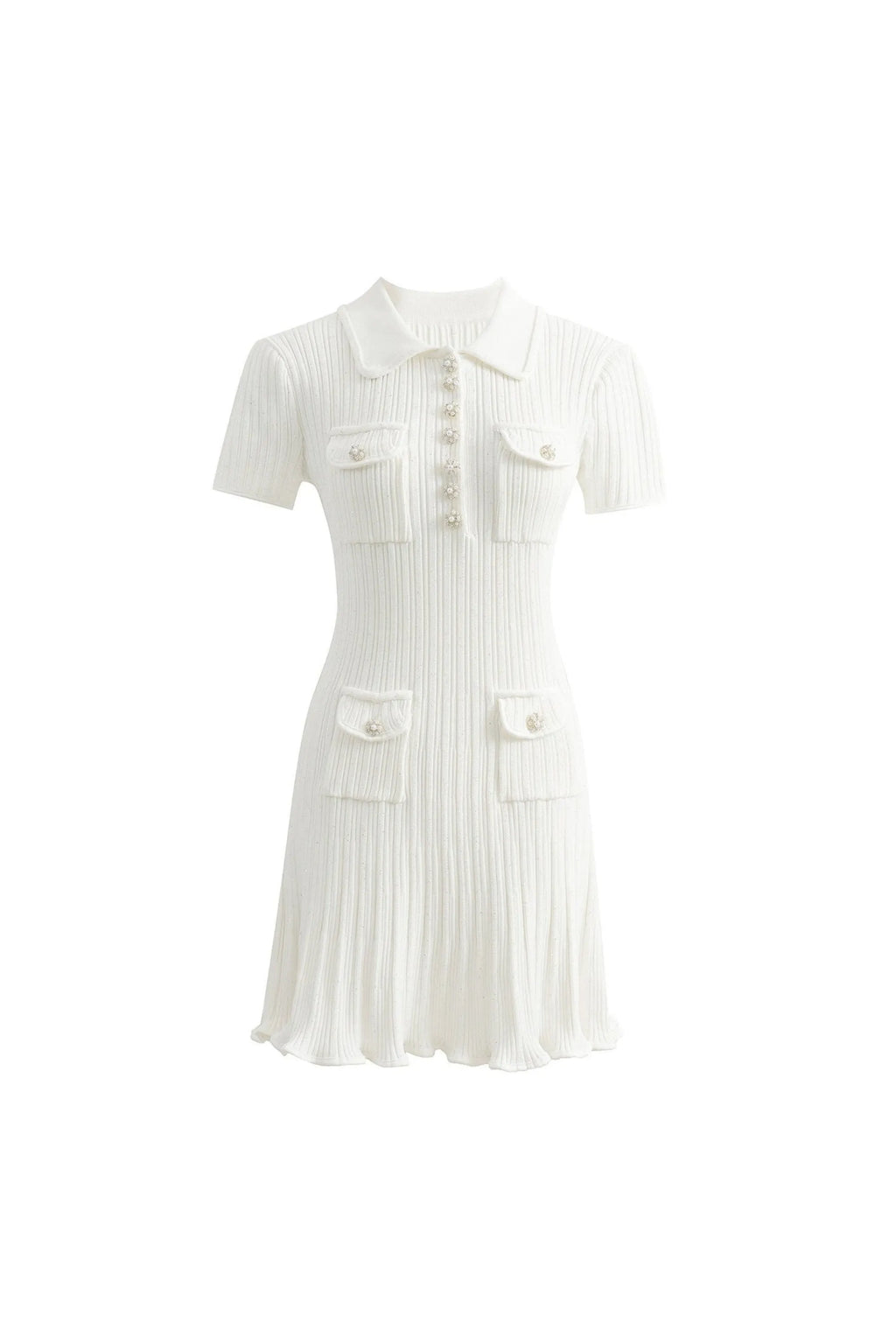Sequin Knit Mini Dress Flowering Girl
