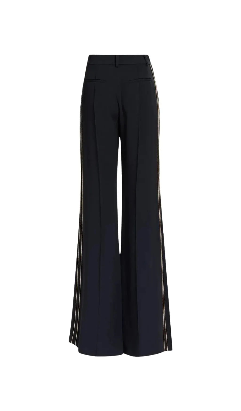 Sandy Trim Embellished Blazer & Pants Set - Black Flowering Girl
