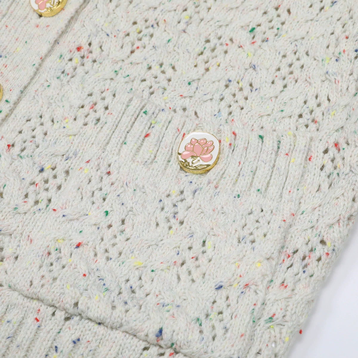 Juliet Floral Button Cardigan Flowering Girl