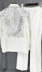 Anush White Sequin Blazer Flowering Girl