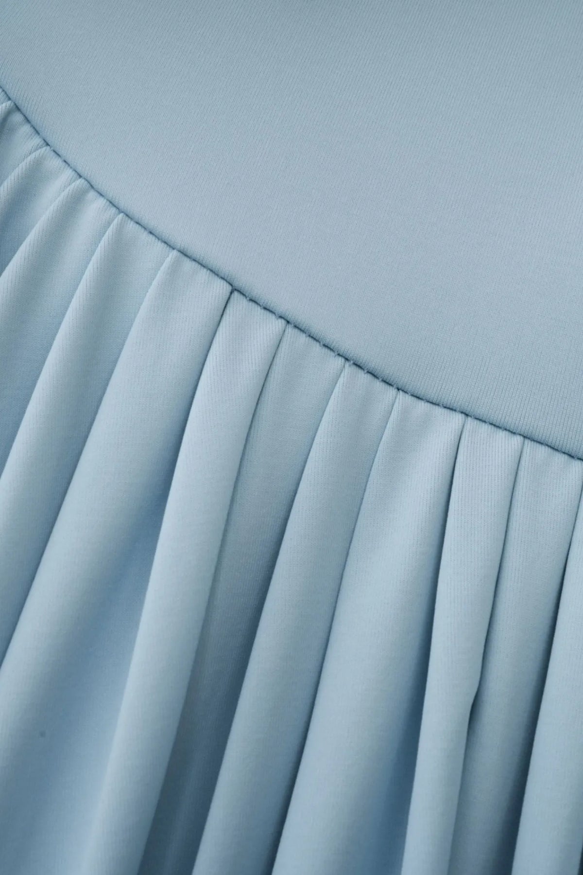 Aakifa Asymmetric Draped Maxi Dress - Baby Blue Flowering Girl