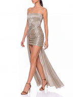 Pyrakon Strapless Ruched Dress Flowering Girl
