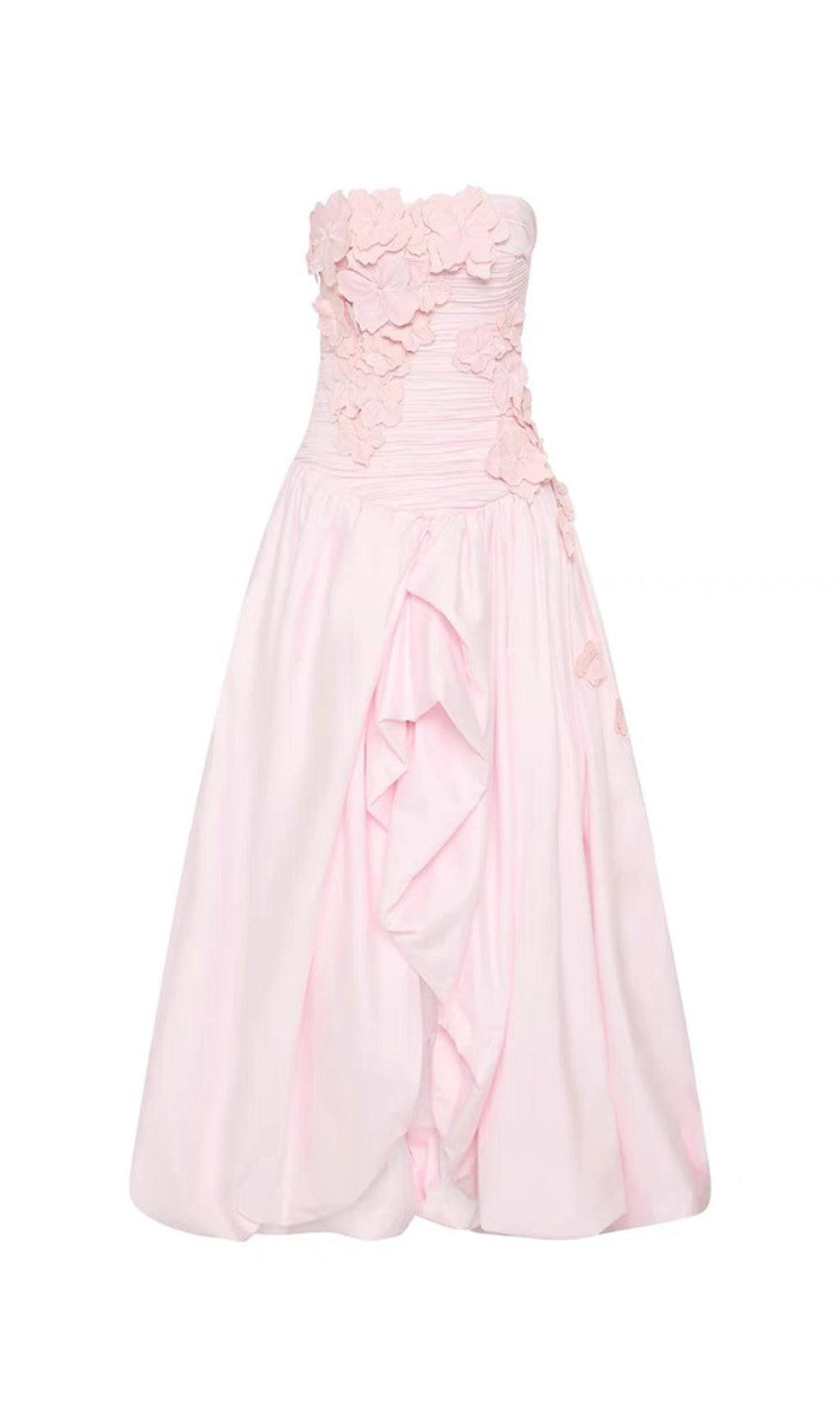 Emiko Strapless Flower Maxi Dress Flowering Girl