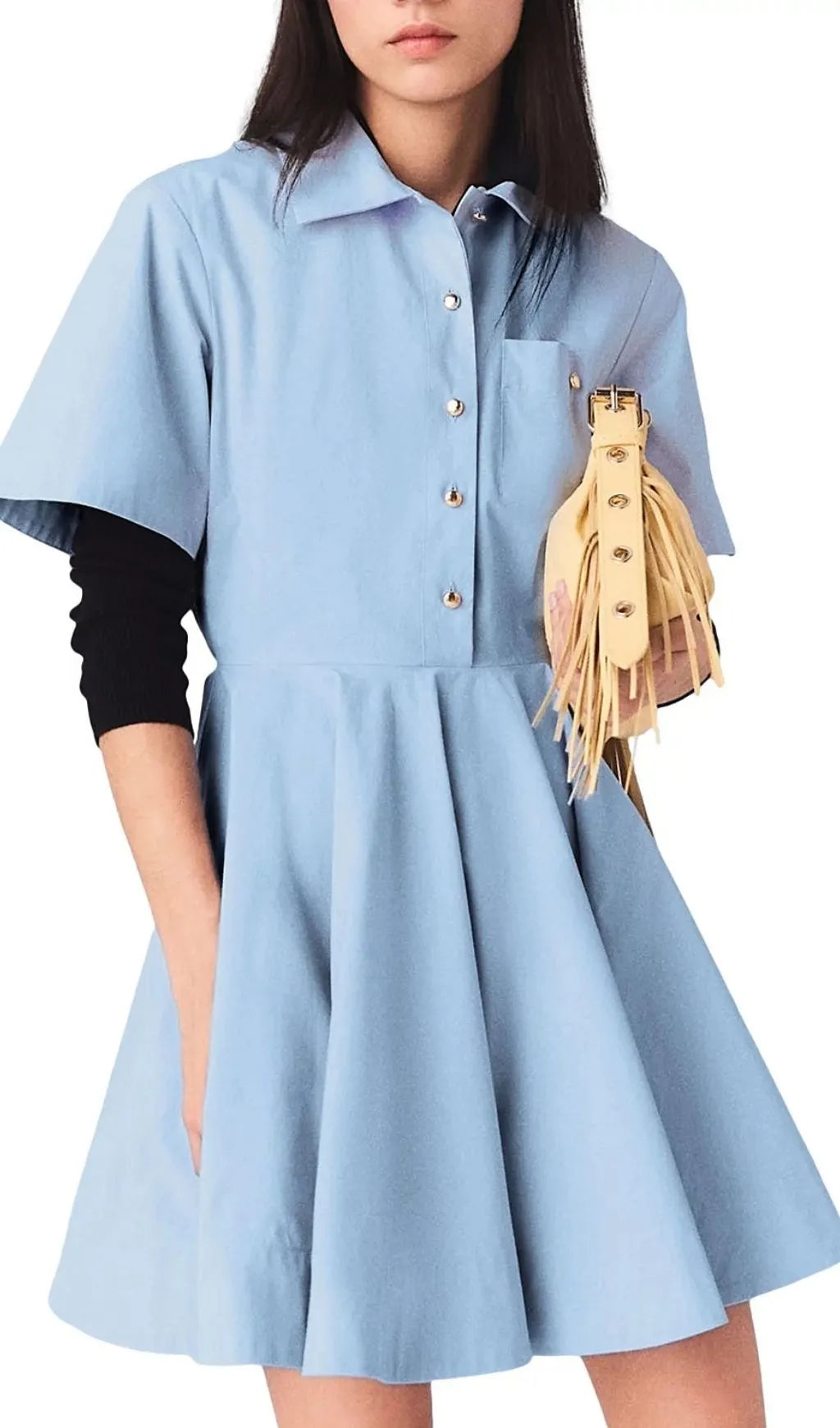 Flared Shirt Dress Flowering Girl