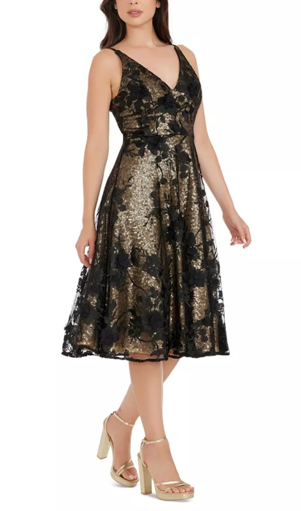 WOMEN'S SEQUIN AND LACE DRESS Flowering Girl