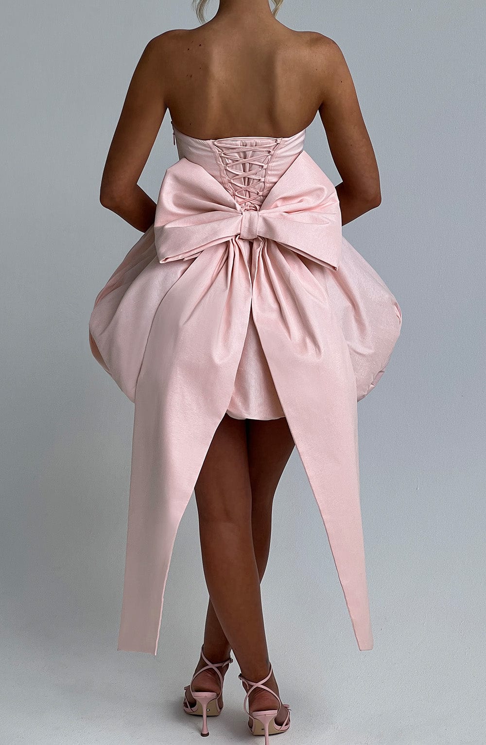 Lotus Mini Dress - Blush Flowering Girl