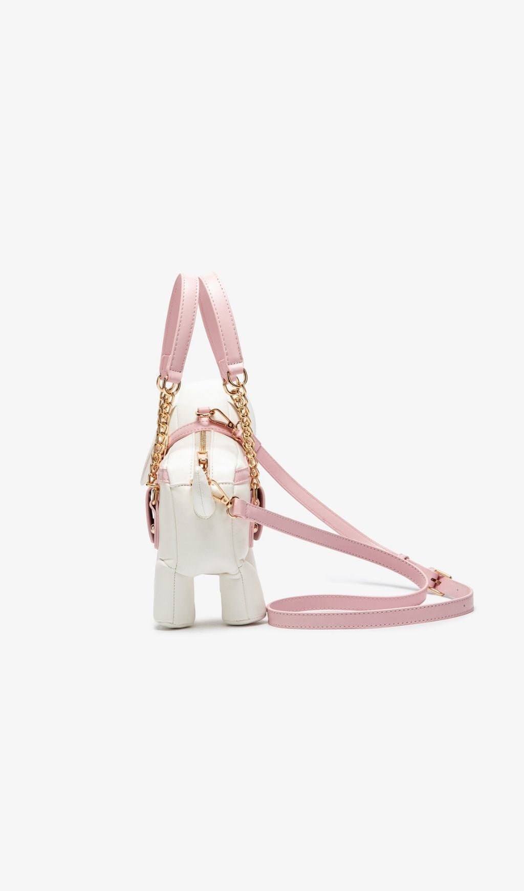 Khari White Dog-shaped Bag Flowering Girl