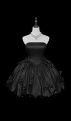 Kristal Strapless Bow Embellished Mini Dress Flowering Girl