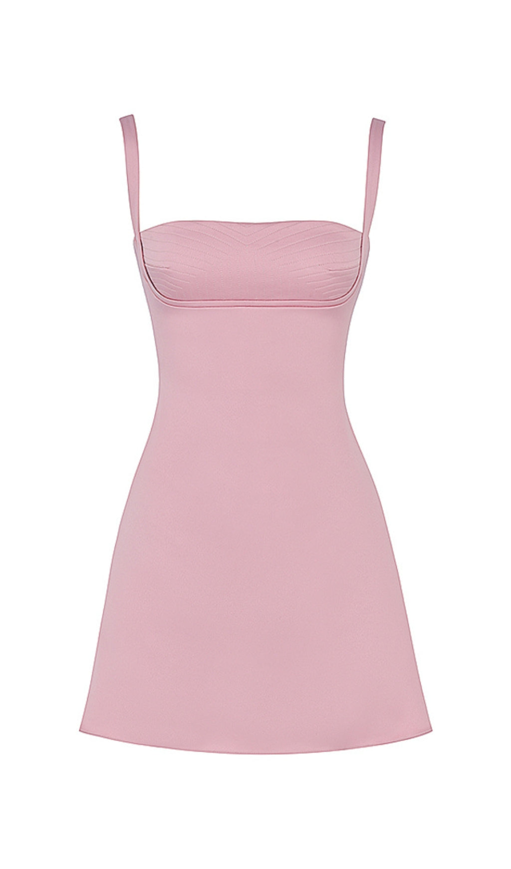 Pink Satin Sleeveless Quartz Mini Dress Flowering Girl