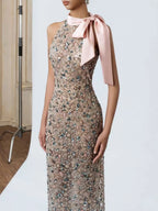 Madalynn Sleeveless Embellished Maxi Dress Flowering Girl