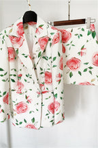 Azaria Floral Printed Blazer Set Flowering Girl