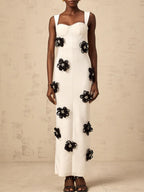 Arely Flower Maxi Bandage Dress Flowering Girl