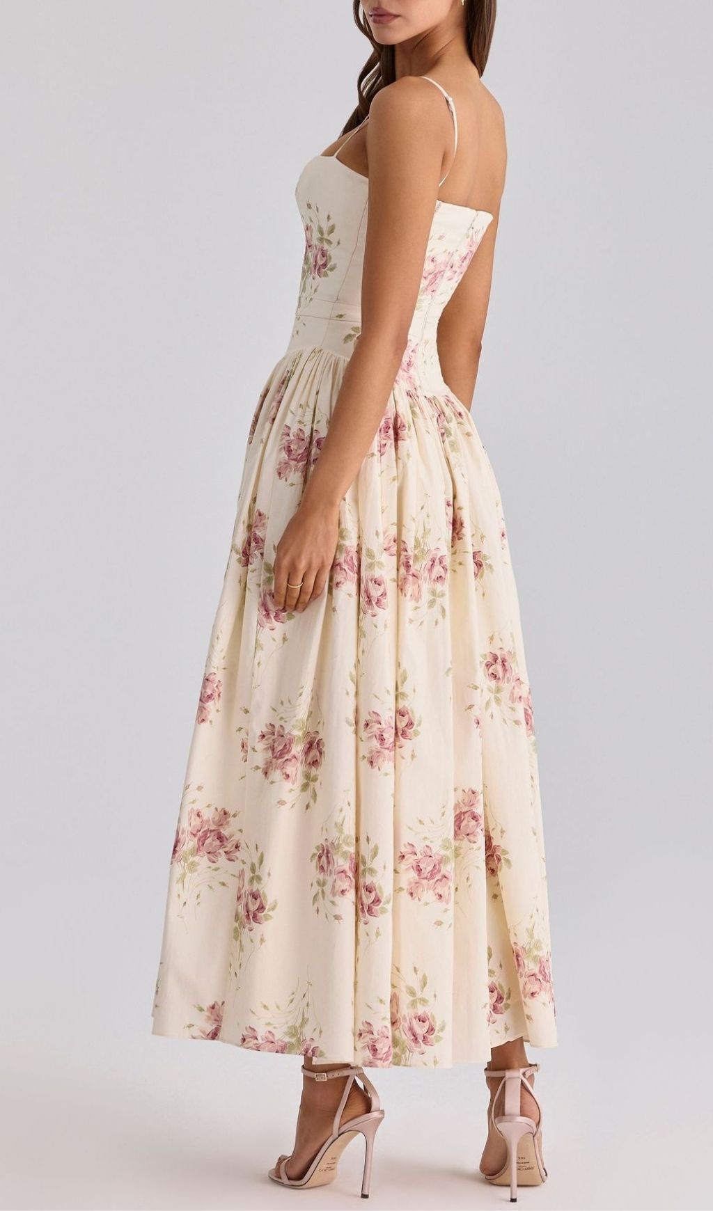 Laria Strappy Floral Maxi Dress Flowering Girl
