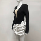 Tracy Ocean Waves Long Sleeve Mini Blazer Dress Flowering Girl