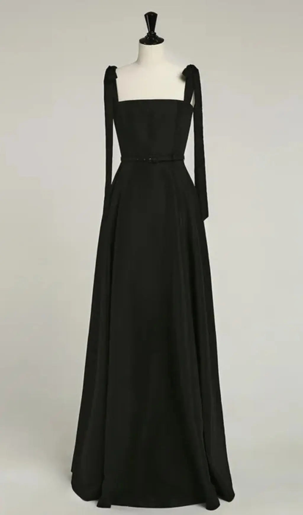 Tie Suspender Dress In Black Flowering Girl