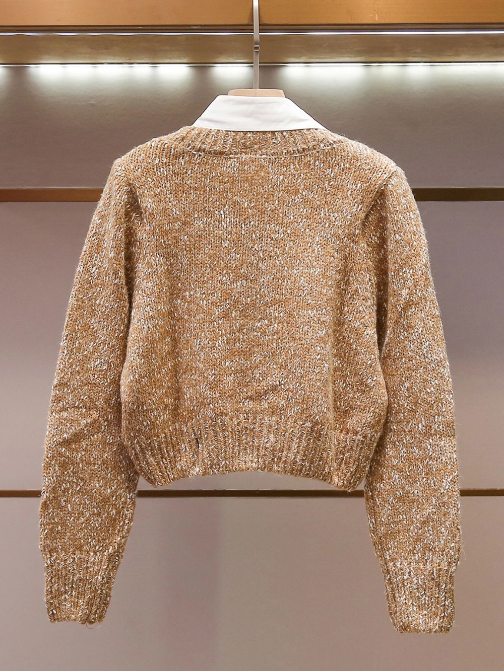 Mindel Caramel Cardigan Flowering Girl