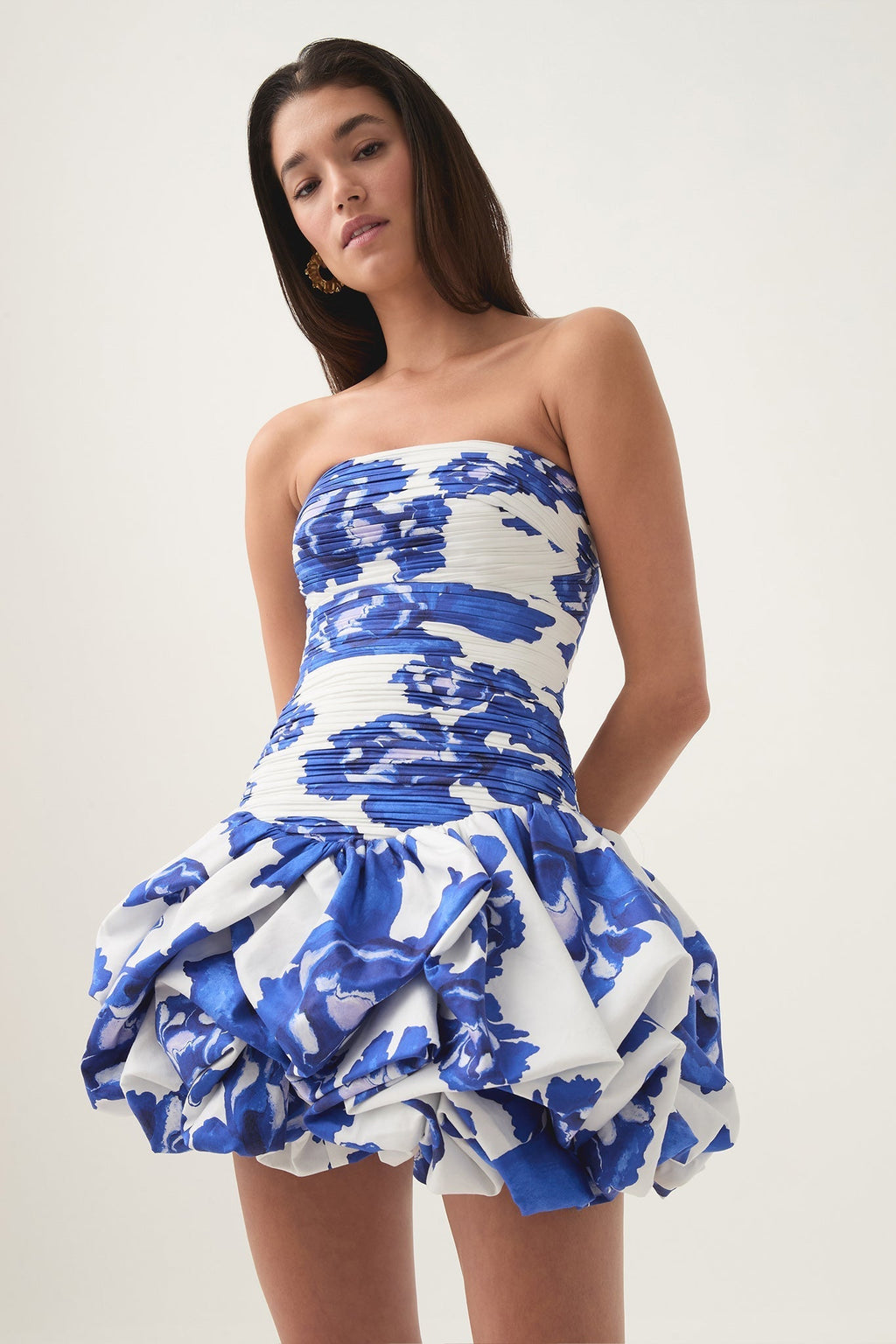 Violette Bubble Hem Mini Dress Flowering Girl