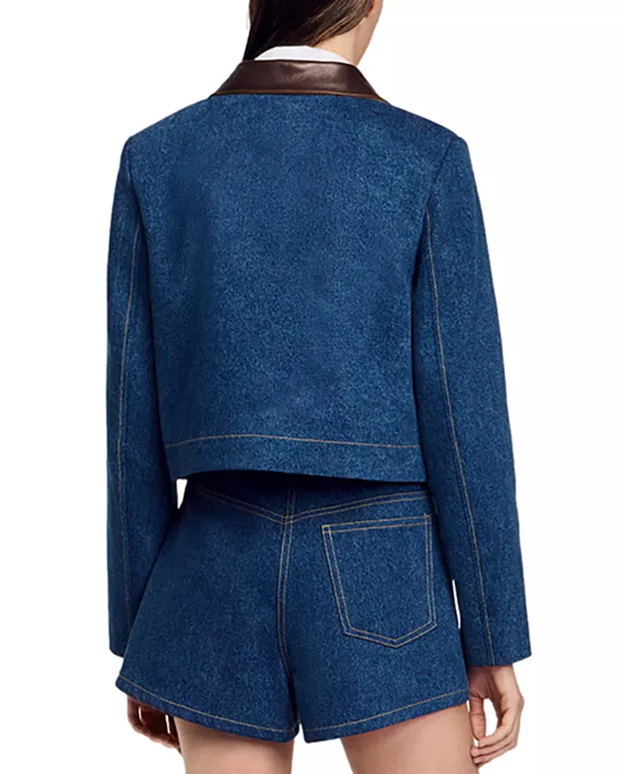 Toscane Double Breasted Blazer in blue Flowering Girl
