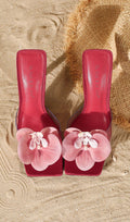 Hopper Red Flower Sandals Flowering Girl