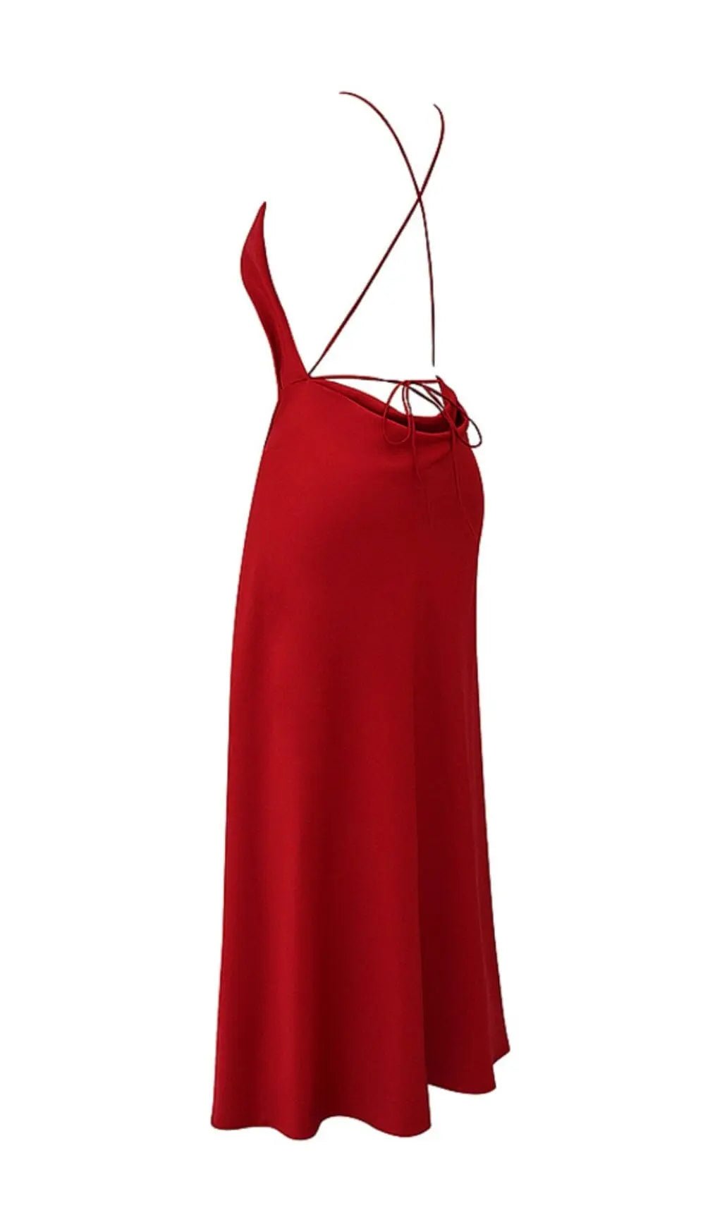 Red Rose Thigh Slit Maxi Dress Flowering Girl