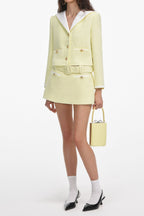 Sigrid Boucle Skort In Yellow Flowering Girl