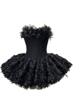 Strapless Petal Floral Corset A Line Dress Flowering Girl