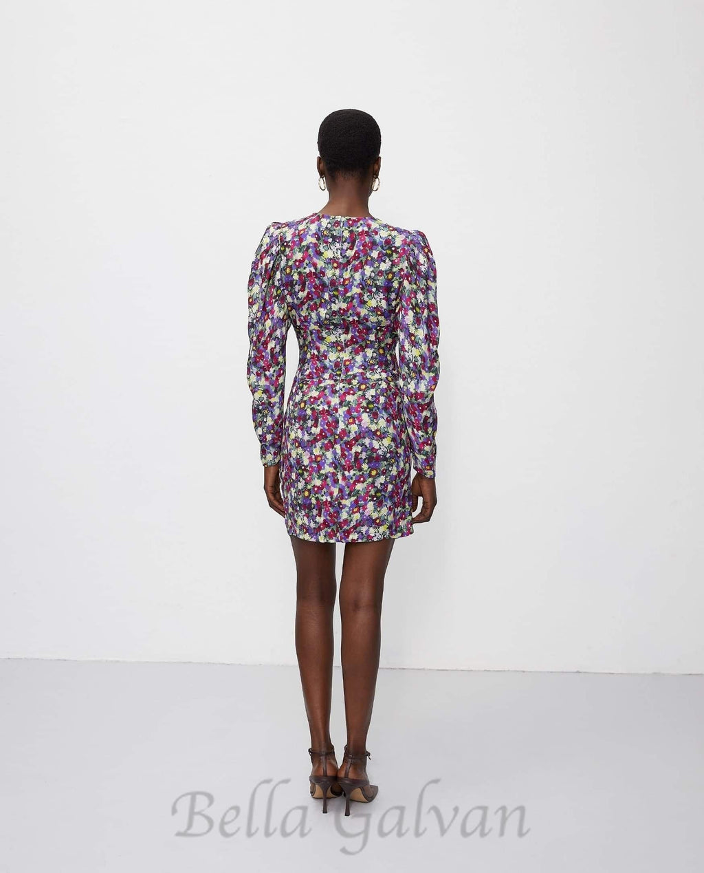 phoenix floral patterned mini dress Flowering Girl