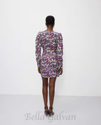 phoenix floral patterned mini dress Flowering Girl