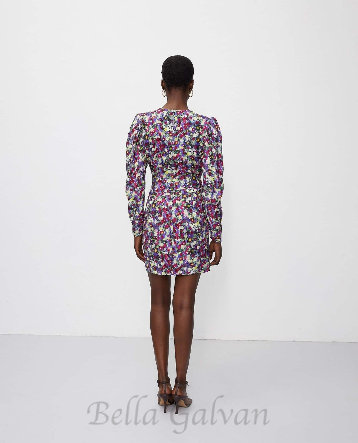 phoenix floral patterned mini dress Flowering Girl