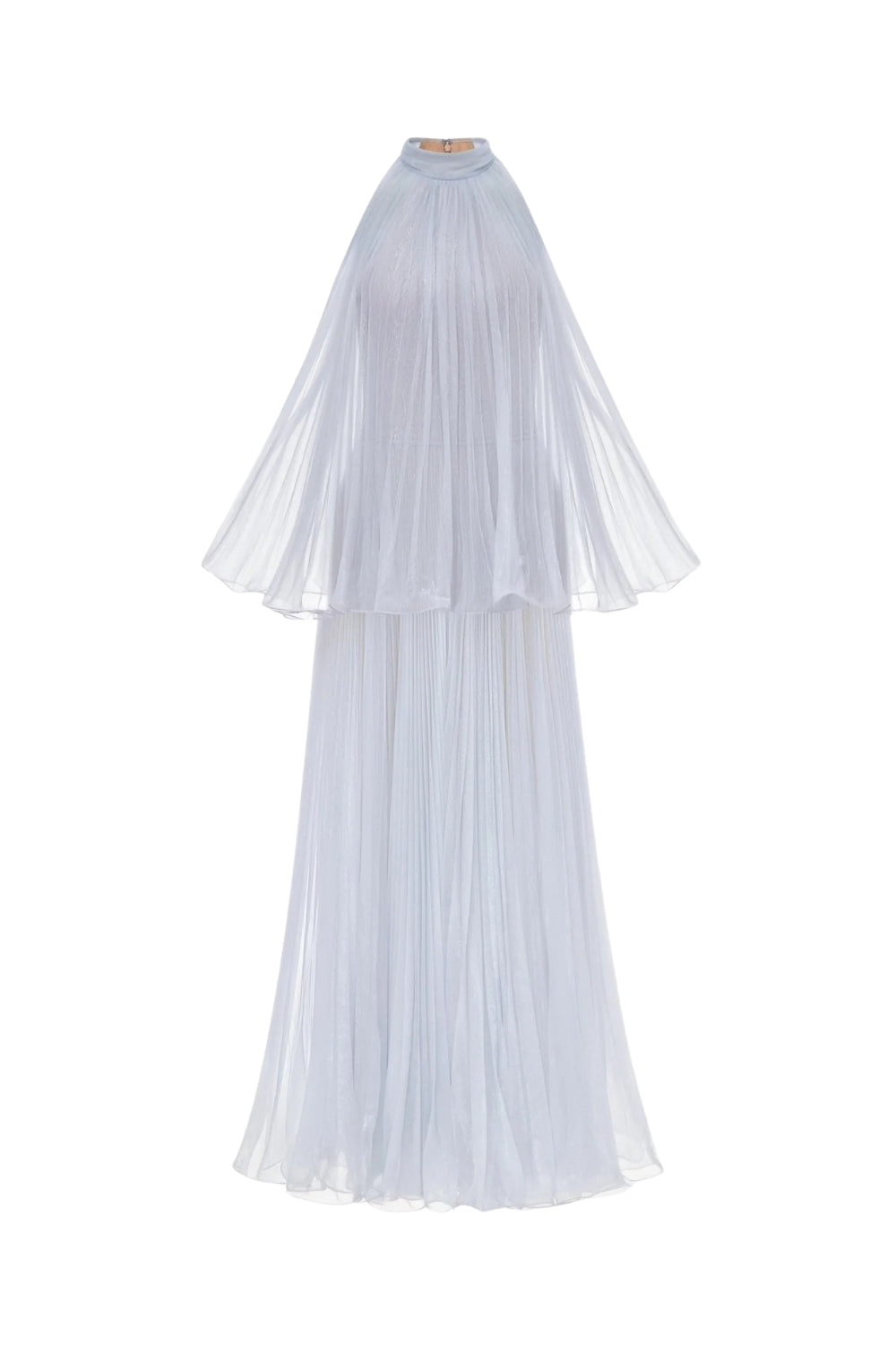 Belinda Violet Pleated Tulle Sleeveless Maxi Dress Flowering Girl