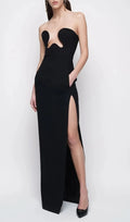 Theodora Black Maxi Bandage Dress Flowering Girl