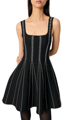 Short Jacquard Knit Dress Flowering Girl