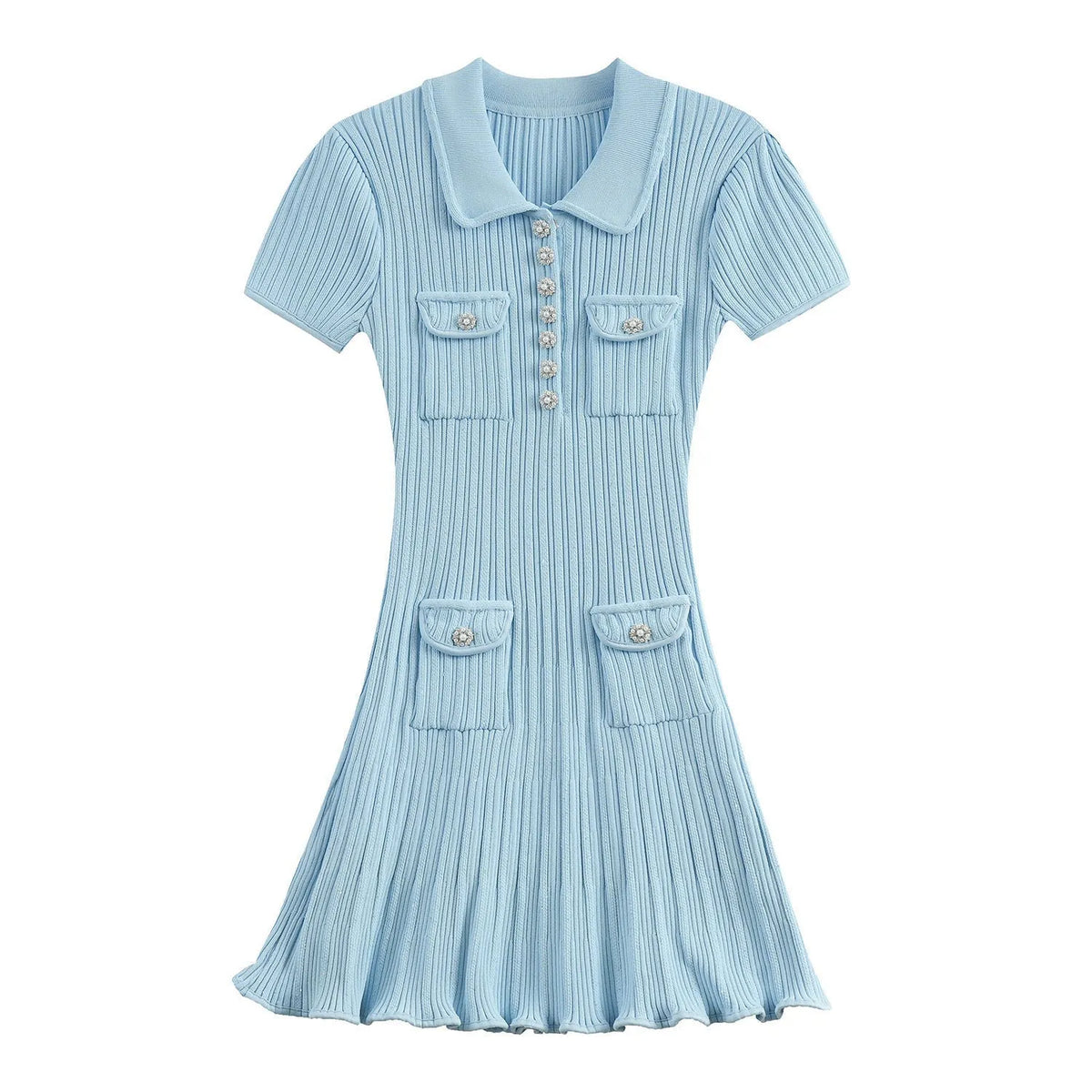 Sequin Knit Mini Dress Flowering Girl
