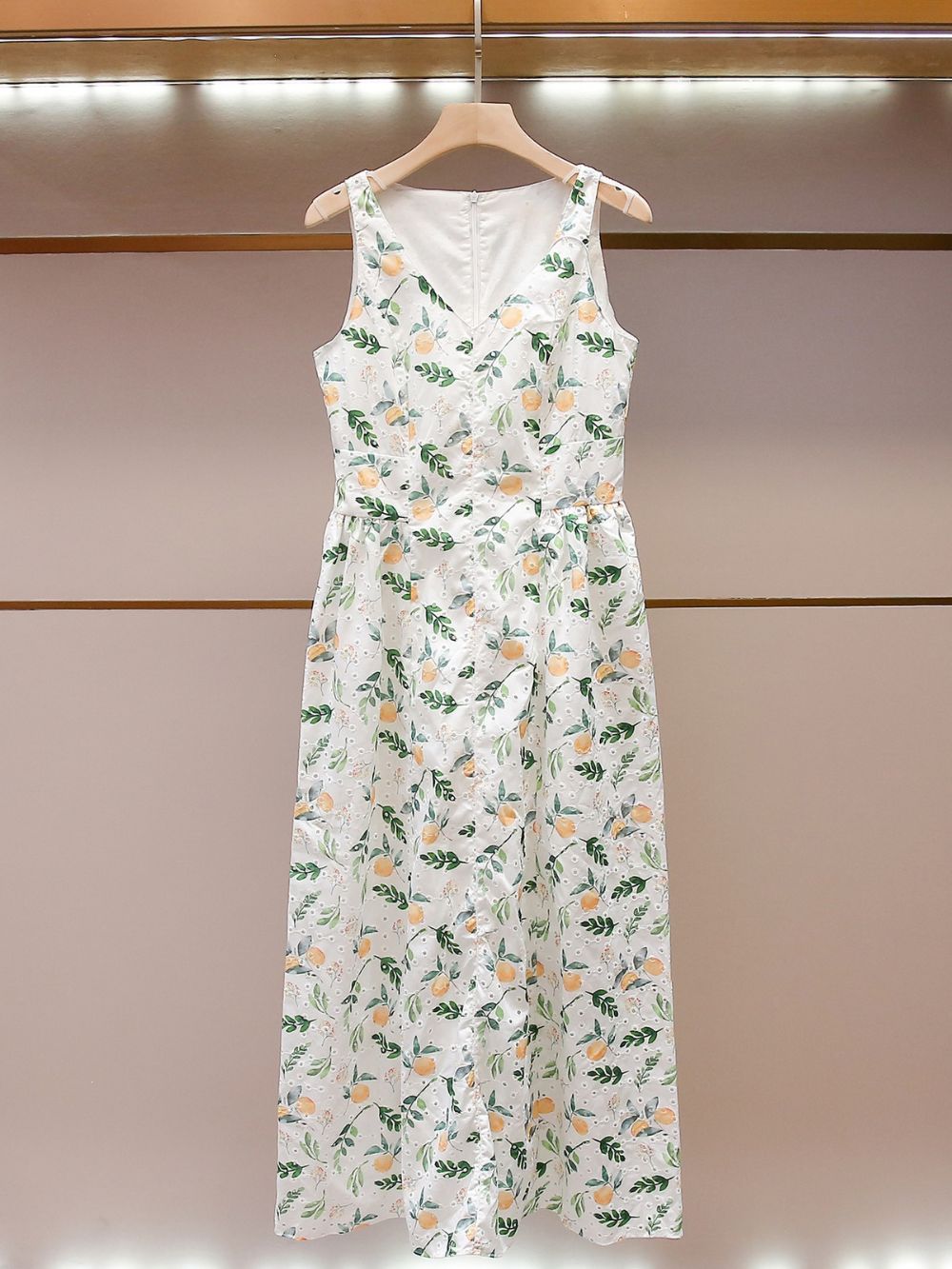 Milly Sleeveless Printed Midi Dress Flowering Girl