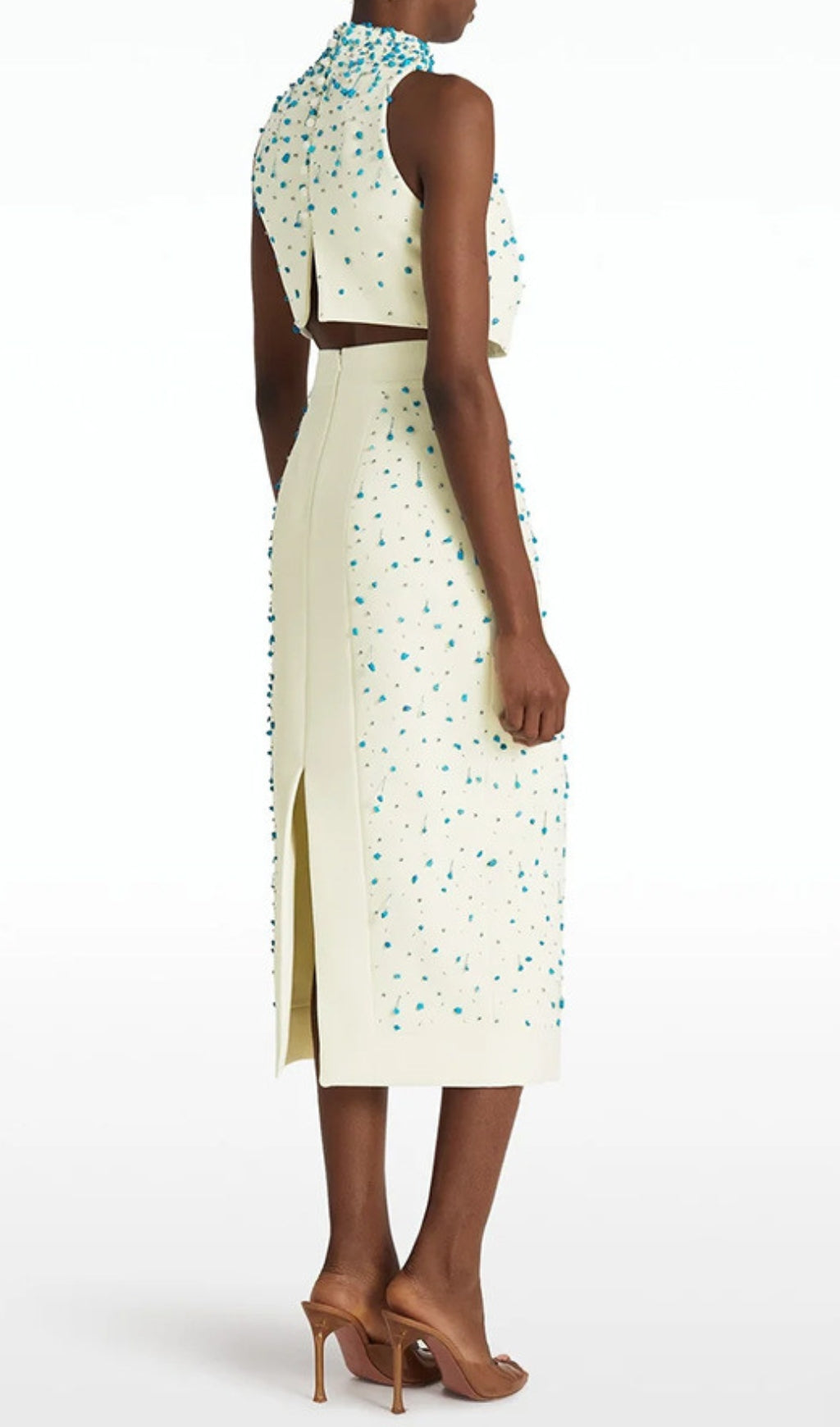 Danail Embellished Top & Midi Skirt Flowering Girl