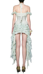 Dalilah Corset Ruffle Mini Dress Flowering Girl