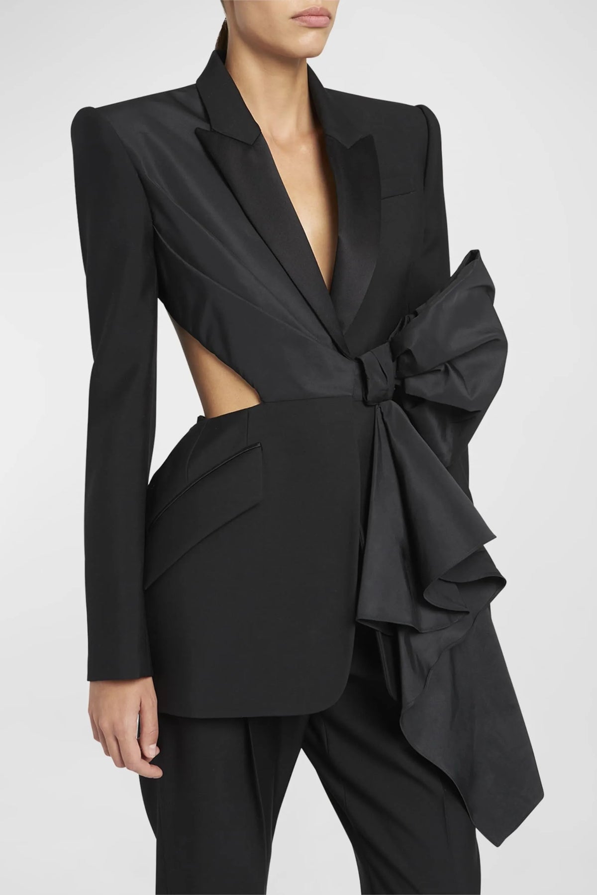 Layla Cut-Out Bow-Embellished Blazer Flowering Girl