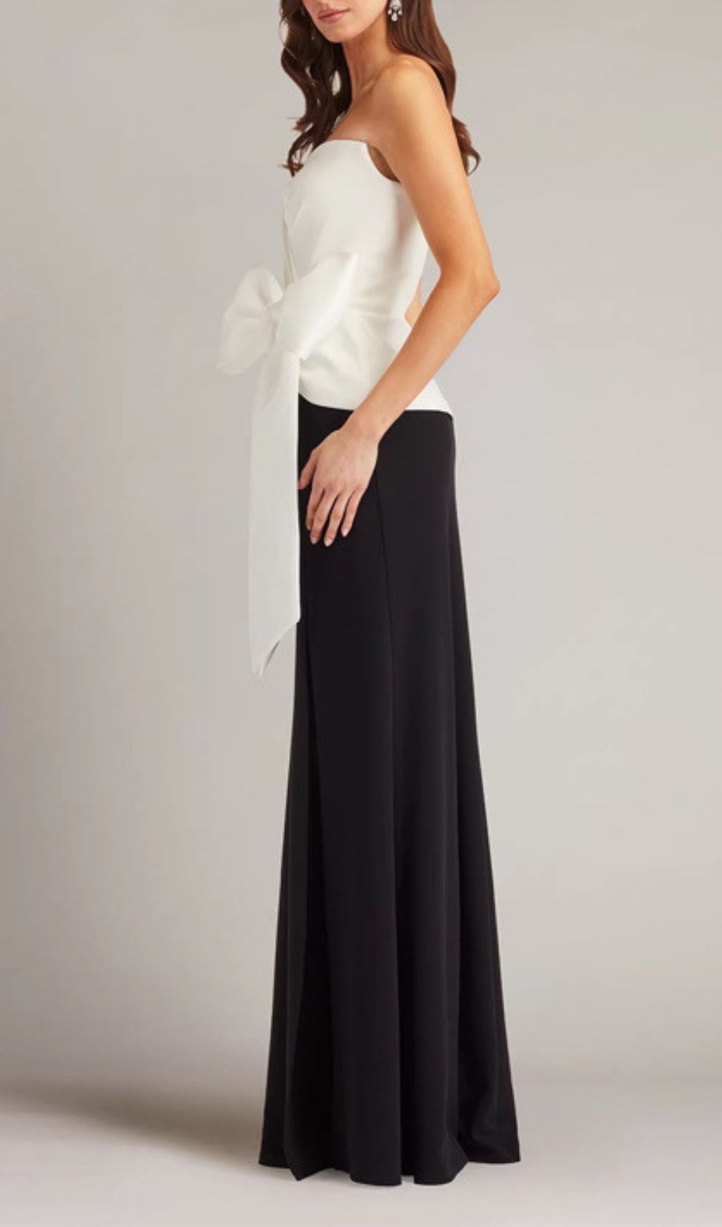 Kevine Strapless Bow Maxi Dress Flowering Girl