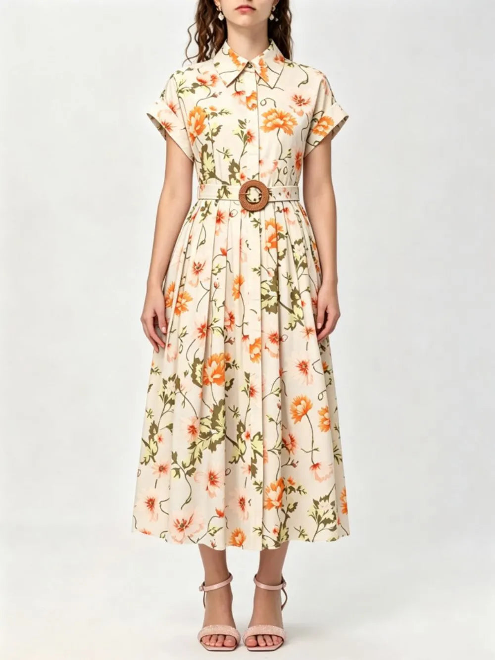 Meilani Floral Midi Dress Flowering Girl