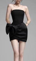 Aithley Strapless Bow Mini Dress Flowering Girl